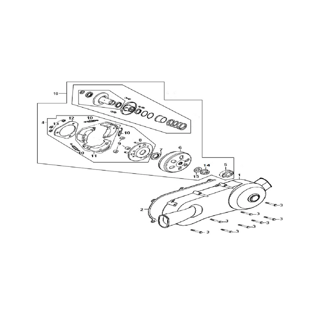 KUBA VIP TRACK 250 PRO KARTER SOL #KM 75374